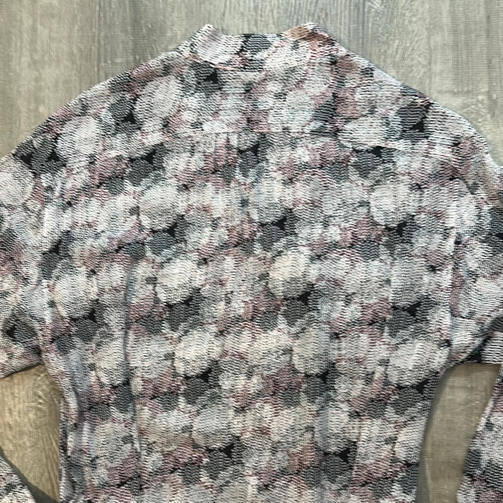 REISS Womens Sz 2 Alice Circle Printed Long Sleeve Shirt Belt Mini Casual‎ Dress - Picture 16 of 16